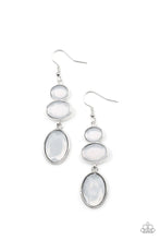 Load image into Gallery viewer, Tiers of Tranquility White Earrings