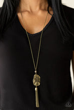 Load image into Gallery viewer, Botanical Beaches Brass Necklace