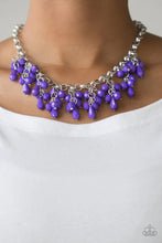 Load image into Gallery viewer, Modern Macarena Purple Necklace