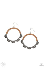 Load image into Gallery viewer, Tambourine Trend Brown Earrings