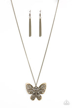 Load image into Gallery viewer, Butterfly Boutique Brass Necklace