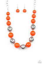 Load image into Gallery viewer, Floral Fusion Orange Necklace