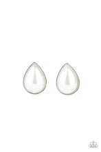 Load image into Gallery viewer, Sheer Enough White Post Earrings