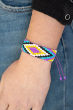 Load image into Gallery viewer, Beautifully Badlands Purple Seed Bead Bracelet