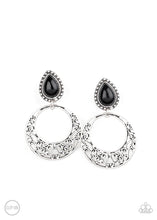 Load image into Gallery viewer, Exotic Escape Black Clip On Earrings