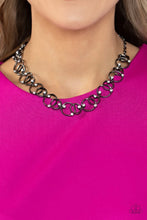 Load image into Gallery viewer, Center of My Universe Black Necklace