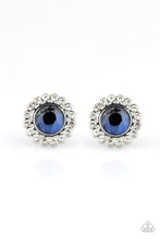 Load image into Gallery viewer, Floral Glow Blue Post Earrings