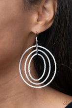 Load image into Gallery viewer, Colorfully Circulating White Seed Bead Hoop Earrings