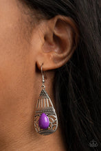 Load image into Gallery viewer, Eastern Essence Purple Earrings