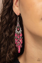 Load image into Gallery viewer, Paid Vacation Pink Earrings