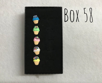 Starlet Shimmer Ice Cream Cone Rings Box 58