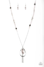 Load image into Gallery viewer, Teardroppin Tassels Silver Necklace