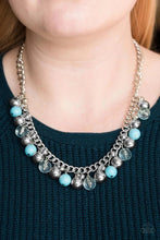 Load image into Gallery viewer, Keep A Glow Profile Blue Necklace
