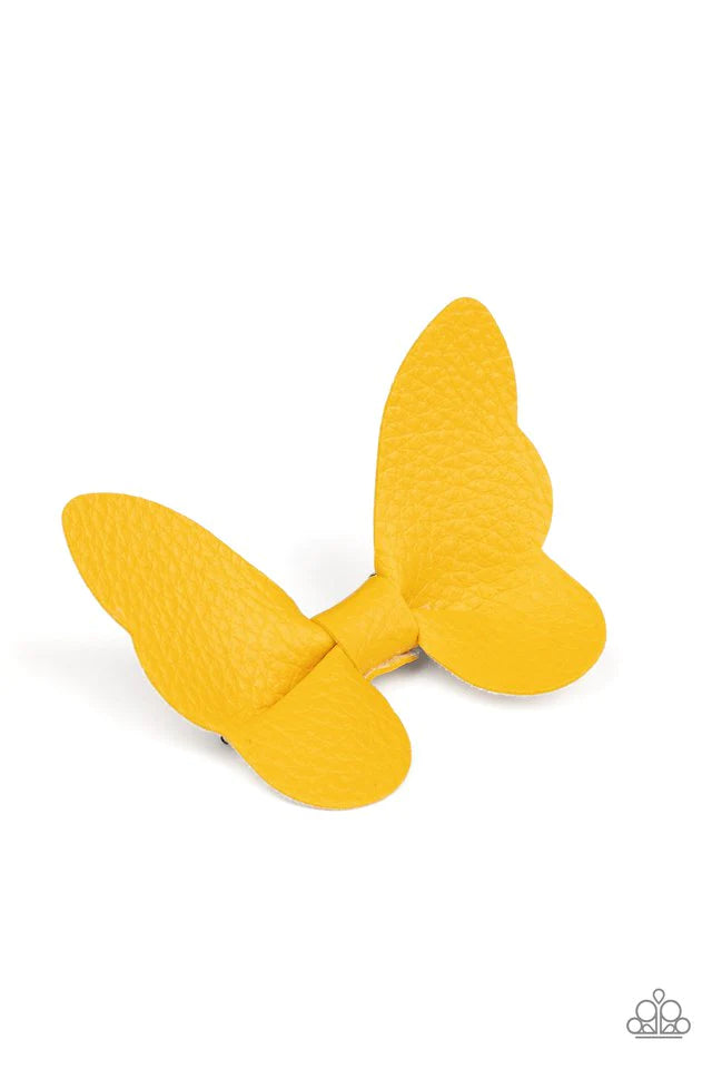 Butterfly Oasis Yellow Hair Clip