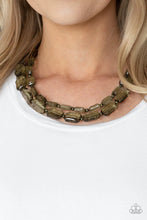 Load image into Gallery viewer, Ice Bank Brass Acrylic Necklace