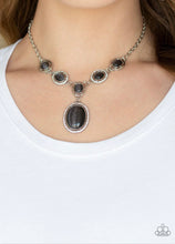 Load image into Gallery viewer, Metro Medallion Black Necklace