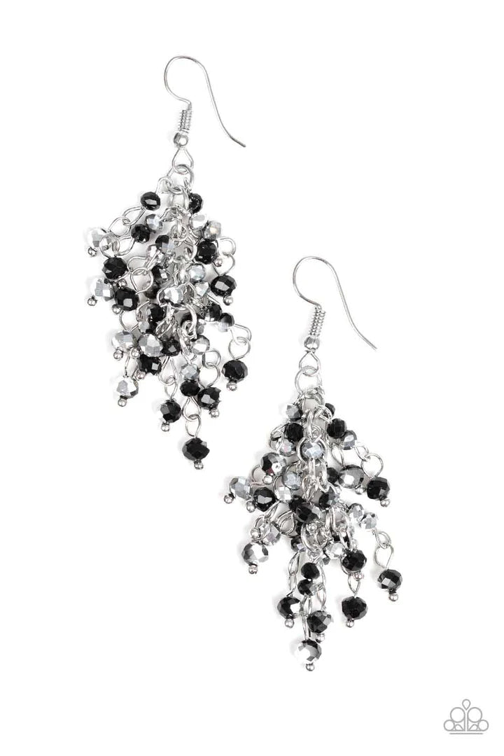 A Taste of Twilight Black Earrings