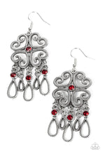 Load image into Gallery viewer, Majestically Makeover Red Earrings