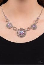 Load image into Gallery viewer, Cosmic Cosmos Purple Necklace