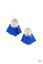 Load image into Gallery viewer, Tassel Tribute Blue Tassel Earrings