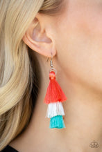 Load image into Gallery viewer, Hold On to Your Tassel Orange Earrings