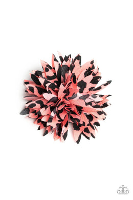 Splattered Splendor Pink/Black Hair Clip