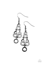 Load image into Gallery viewer, Luminously Linked Black Earrings