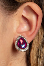 Load image into Gallery viewer, Cosmic Castles Pink Clip On Earrings
