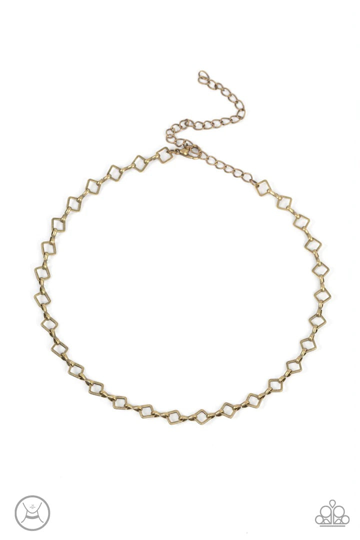 A-Frame A-Game Brass Choker