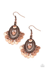 Load image into Gallery viewer, Chime Chic Copper Earrings