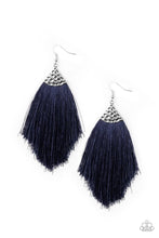 Load image into Gallery viewer, Tassel Tempo Blue Tassel Earrings