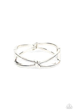 Load image into Gallery viewer, Knot My First Rodeo Silver Hinged Bracelet