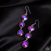 Load image into Gallery viewer, Reflective Rhinestones Pink Earrings