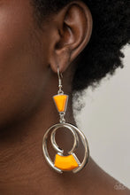 Load image into Gallery viewer, Deco Dancing Orange Earrings