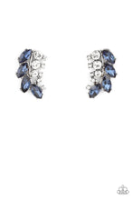 Load image into Gallery viewer, Flawless Fronds Blue Post Earrings