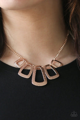 Nice Framework Rose Gold Necklace