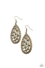 Load image into Gallery viewer, Industrial Incandescence Brass Earrings