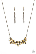 Load image into Gallery viewer, Wish Upon a Rock Star Brass Necklace