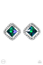 Load image into Gallery viewer, Cosmic Catwalk Green Clip On Earrings