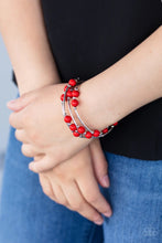 Load image into Gallery viewer, Let Freedom Ring Red Coil Bracelet