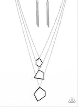 Load image into Gallery viewer, You’re GEO-ing Down Silver Necklace