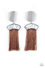 Load image into Gallery viewer, Insta Inca Brown Tassel Earrings