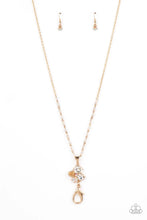 Load image into Gallery viewer, Rainbow Bloom Gold Lanyard