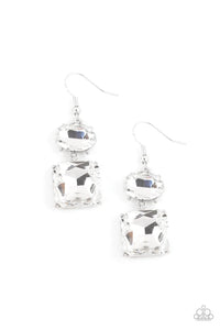 All Ice On Me White Earrings