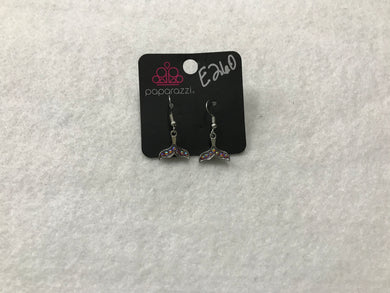 Starlet Shimmer Mermaid Tails Blingy Pink Earrings #260