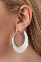 Load image into Gallery viewer, Power Curves Silver Earrings