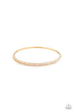 Load image into Gallery viewer, Sleek Sparkle Gold Coil Bracelet