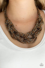 Load image into Gallery viewer, City Catwalk Copper Seed Bead Necklace