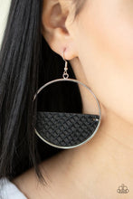 Load image into Gallery viewer, Animal Aesthetic Black Leather Earrings
