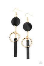 Load image into Gallery viewer, Raw Refinement Black Wood Earrings